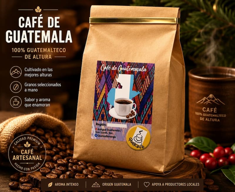 Bolsa de café guatemalteco de Quekafe